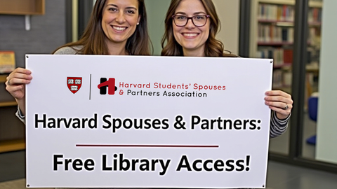 HSSPA Library Card banner holding