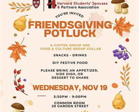 Event invitation - Friendsgiving Potluck 2025